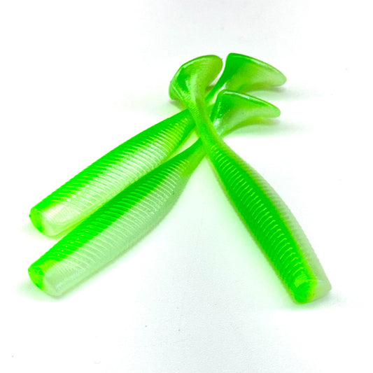 Paddle Tail 3.75in Lime N Pearl